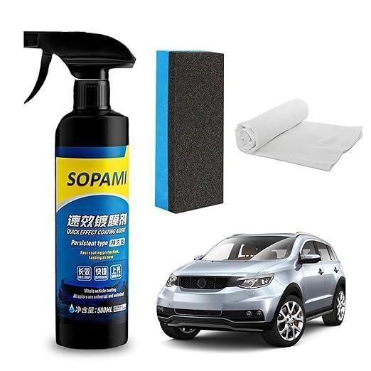 Sopami Car Coating Spray (50ml) – Pack of 2 | Ceramic Shine & Protection